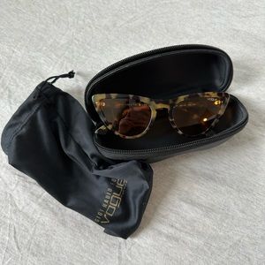 Gigi Hadid for Vogue Cat Eye Tortoiseshell Sunglasses with Yellow Lenses